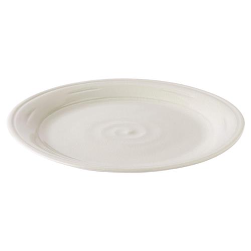 Simon Pearce Modern Classic Belmont Crackle Ivory Stoneware Dinner Plate