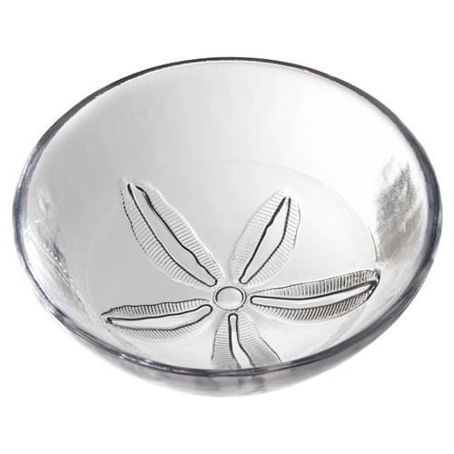 Simon Pearce Coastal Medium Sand Dollar Round Glass Bowl