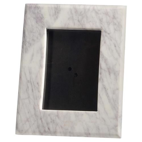 Jemima Modern Classic White Marble Photo Frame - 4x6
