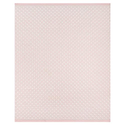 Willow Modern Pink Wool Diamond Dot Patterned Rug - 2&#39;x3&#39;