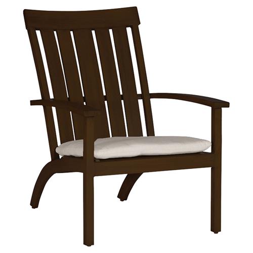 Club Aluminum Adirondack Modern Mahogany Outdoor Chair