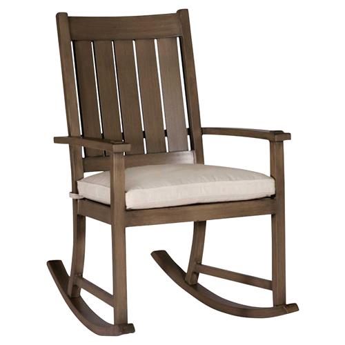 Club Aluminum Modern High Outdoor Rocker Chair - 46 inch