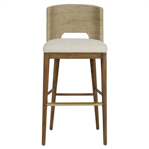 Adelyn Coastal Brown Counter Stool