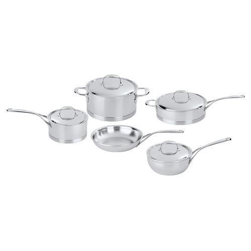 Demeyere Atlantis 9 Piece Stainless Steel Pots and Pans Set