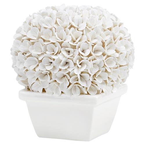 Boston French Country Blanc De Chine Porcelain Boxwood Topiary