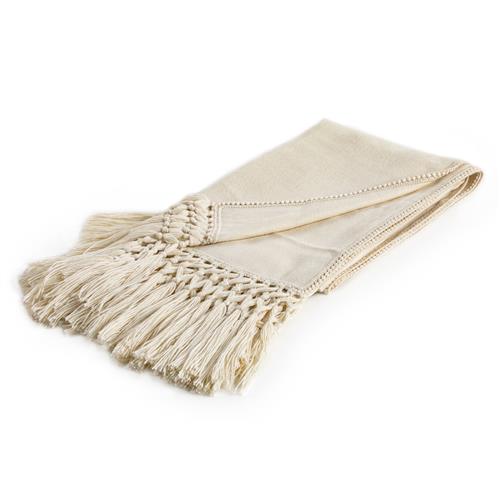 Nylah Modern Woven Baby Alpaca Throw Blanket - Ivory