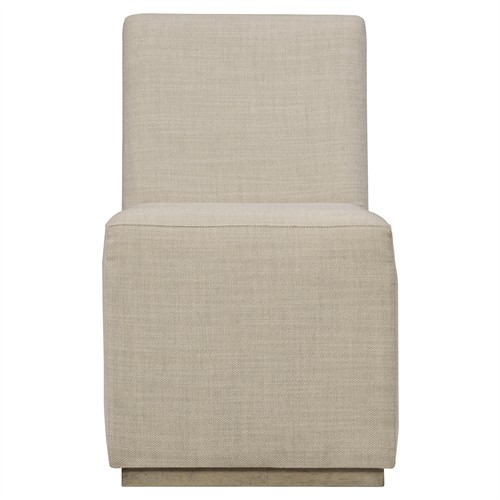 Maxine Modern Classic Beige Upholstered Dining Side Chair