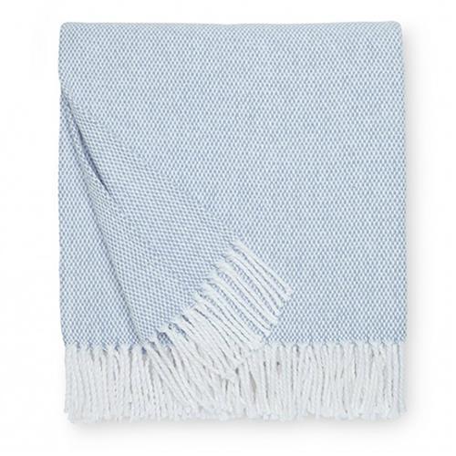 Sferra Modern Terzo Ocean Blue Throw Blanket