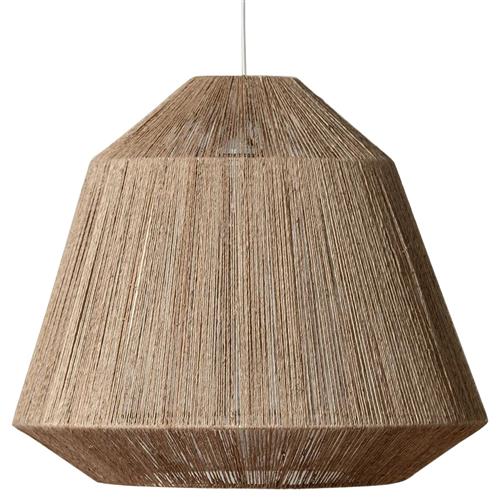 Rebecca Coastal Beach Natural Brown Twisted Jute Pendant