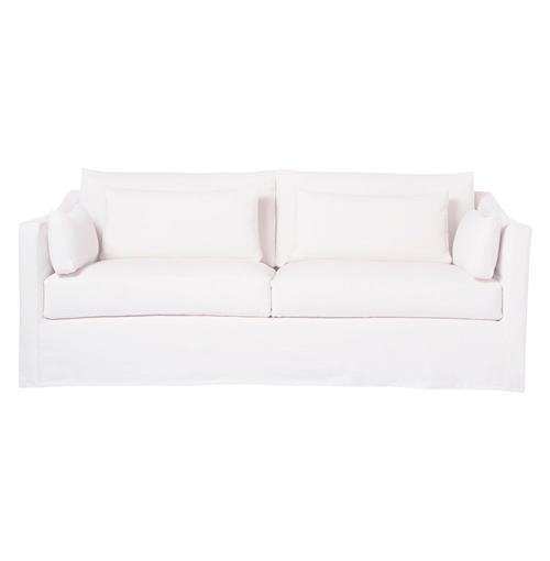 Cisco Home Rebecca Coastal Denim White Slipcovered Sofa - 84&quot;W