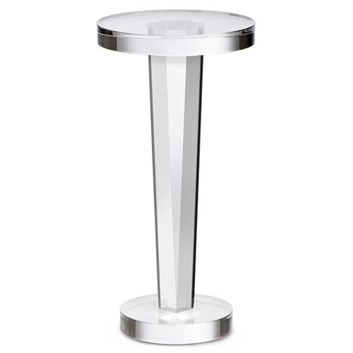 Liora Modern Classic Acrylic Round Drink Table