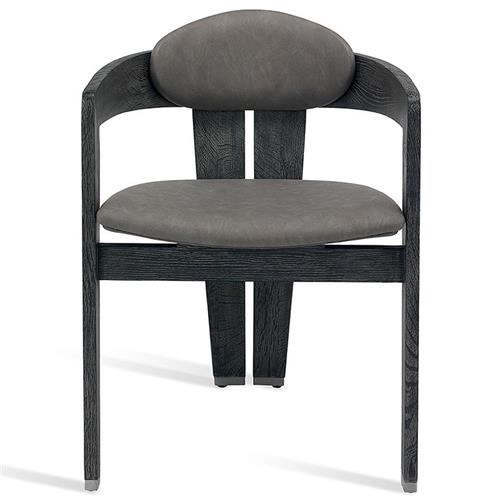 Maryl Modern Black Faux Leather Upholstered Wood Dining Chair