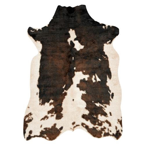 Grand Canyon Rustic Lodge Dark Brown Faux Hide Rug - 3&#39;10&quot;x5&#39;