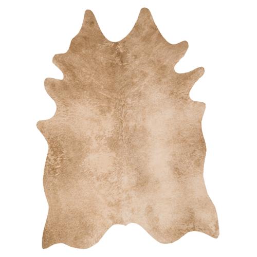 Grand Canyon Rustic Lodge Tan Brown Faux Hide Rug - 3&#39;10&quot;x5&#39;