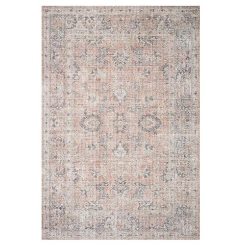 Skye Global Bazaar Blush Pink Floral Patterned Rug - 3&#39;6&quot;x5&#39;6&quot;