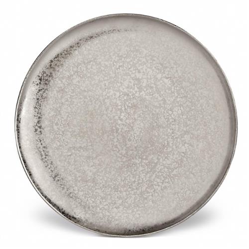 L&#39;Objet Alchimie Modern Classic Reactive Platinum Earthenware Charger