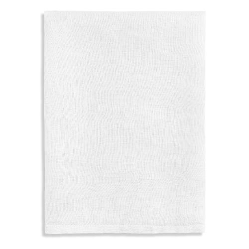 L&#39;Objet Sateen Modern Classic White Linen Napkins - Set of 4