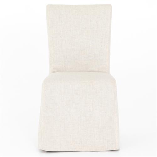 Vannie Modern Classic Cream Performance Slip Covered Dining Chair