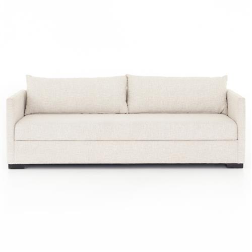 Wil Modern White Performance Upholstered Sofa Bed - Full