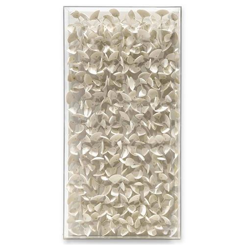 Palecek Adrift White-Ivory Animals &amp; Nature Acrylic Frame Mixed Media