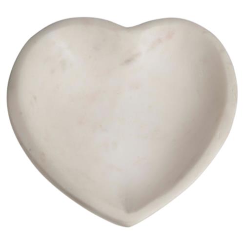 Catelyn Modern Classic White Marble Heart Bowl