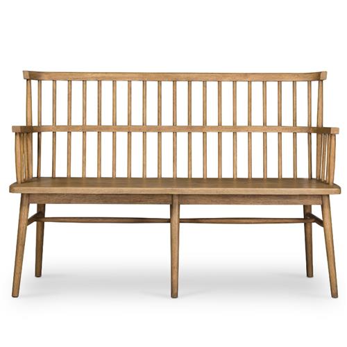 Penny Rustic Lodge Brown Oak Wood Bench