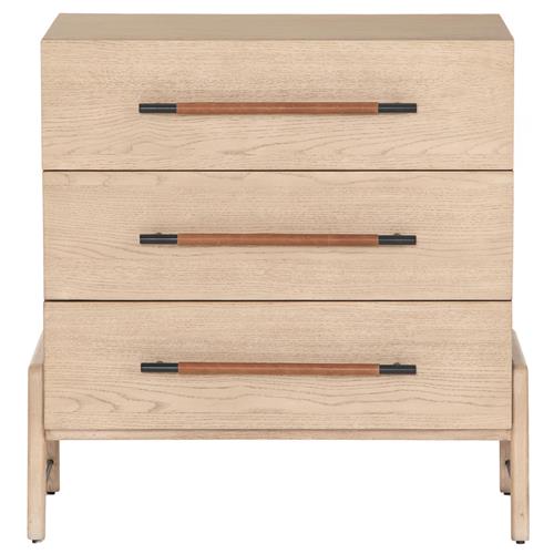 Matthew Modern Classic Brown Wood 3 Drawer Dresser