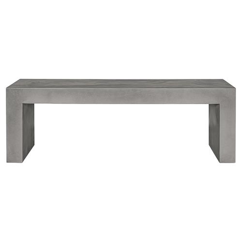 Leilani Industrial Loft Grey Concrete Outdoor Bench