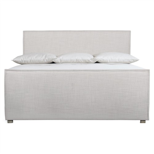 Maxine Modern Classic Grey Upholstered Bed - Queen