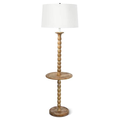 Perennial Brown Wood Floor Table Lamp