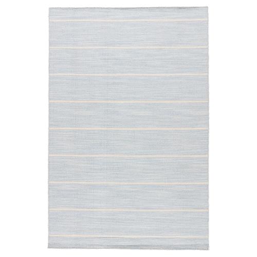 Codie Coastal Beach Celestial Blue Wool Patterned Rug - 7&#39;10&quot;x9&#39;10&quot;