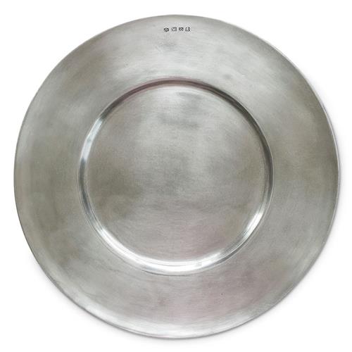 MATCH Modern Cardinal Pewter Charger