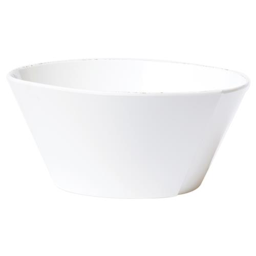 Lastra Coastal White Melamine Serving Bowl