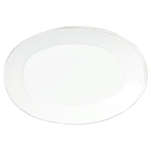 Lastra Coastal White Melamine Oval Platter