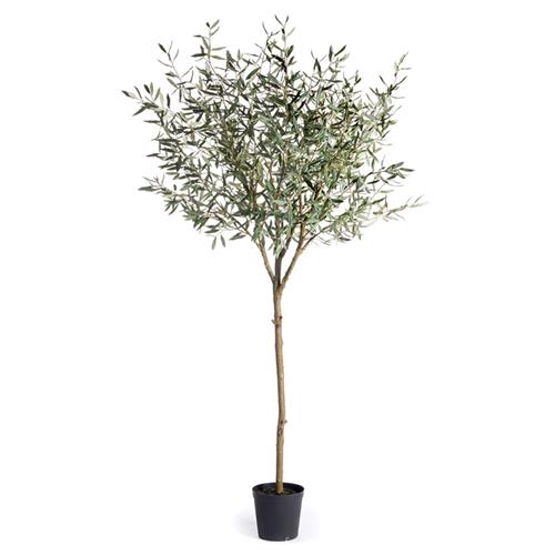 Nicholas French Country 96&quot; Olive Tree Drop In Faux Floral Plant