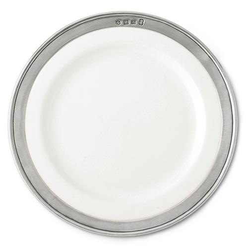 MATCH Modern Convivio Rim White Ceramic Dessert Plate