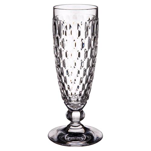 Boston Modern Classic Clear Crystal Glass Champagne Flute