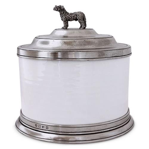 MATCH Modern Convivio Dog Finial Ceramic Cookie Jar