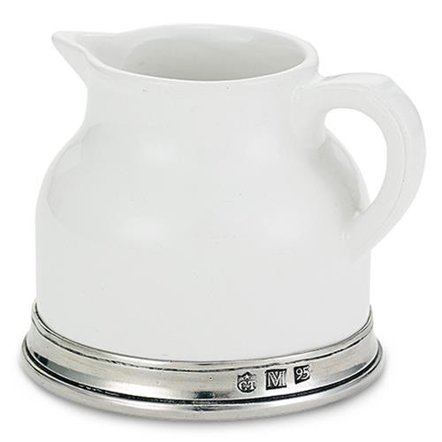 MATCH Modern Convivio Base White Ceramic Creamer