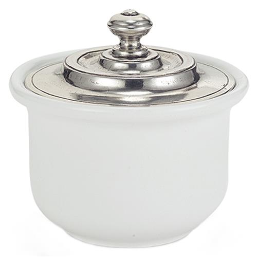 MATCH Modern Convivio White Ceramic Sugar Bowl
