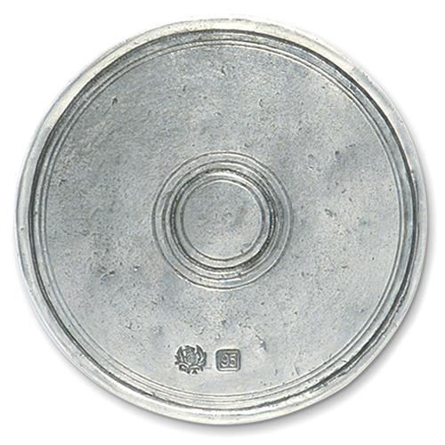 MATCH Modern Pewter Round Coaster - Set of 2