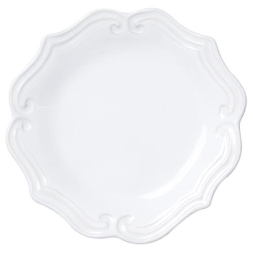 Incanto Stone Baroque Modern White Stoneware Salad Plate