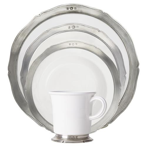 MATCH Modern Viviana Rim White Ceramic Dinnerware Collection