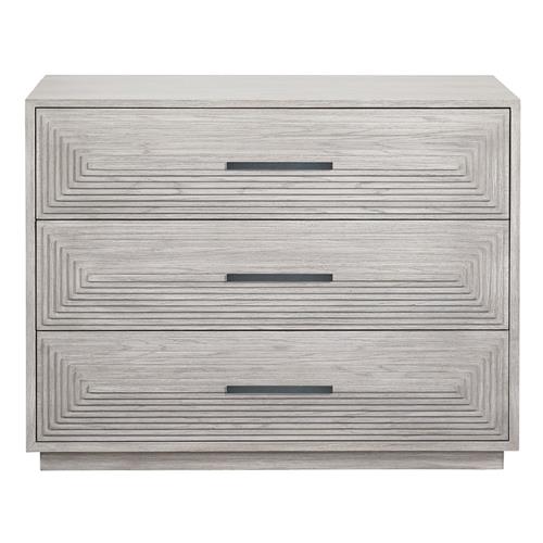 James Modern Classic Grey 3 Drawer Wood Dresser