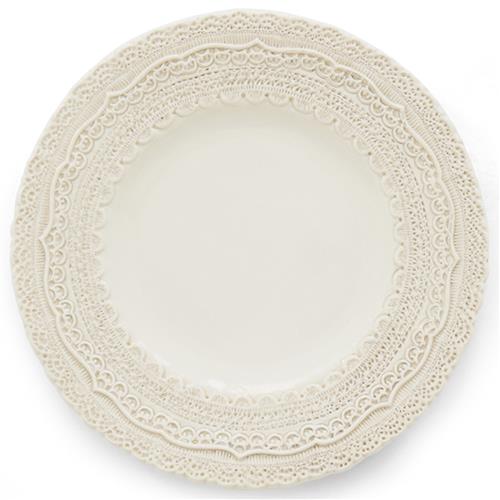 Finezza French Country Cream Ceramic Salad Plate