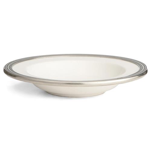 Tuscan French Country White Ceramic Soup Bowl