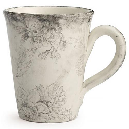Giulietta French Country Black Floral Ceramic Mug