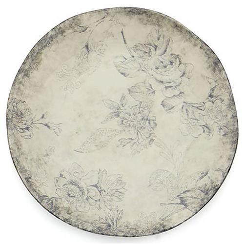 Giulietta French Country Black Floral Ceramic Salad Plate