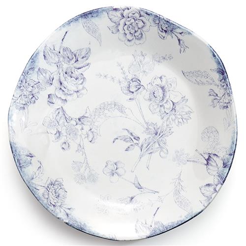 Giulietta French Country Blue Floral Ceramic Dinner Plate