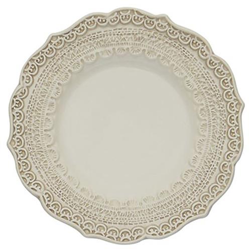 Finezza French Country Cream Ceramic Bread Plate